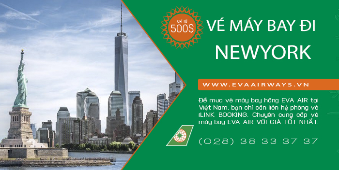 Ve may bay Eva Air di New York