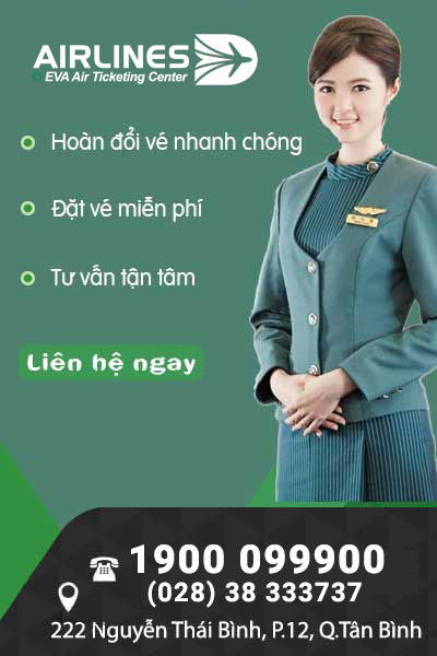 Đặt vé máy bay hãng Eva Air