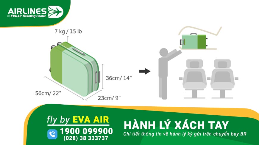 Hành lý xách tay Eva Air